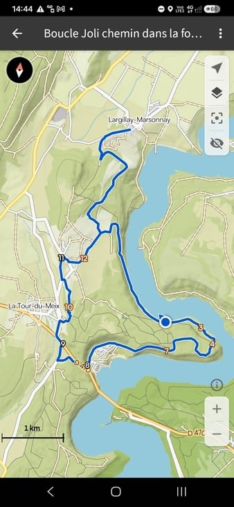 Le parcours de la randonnée