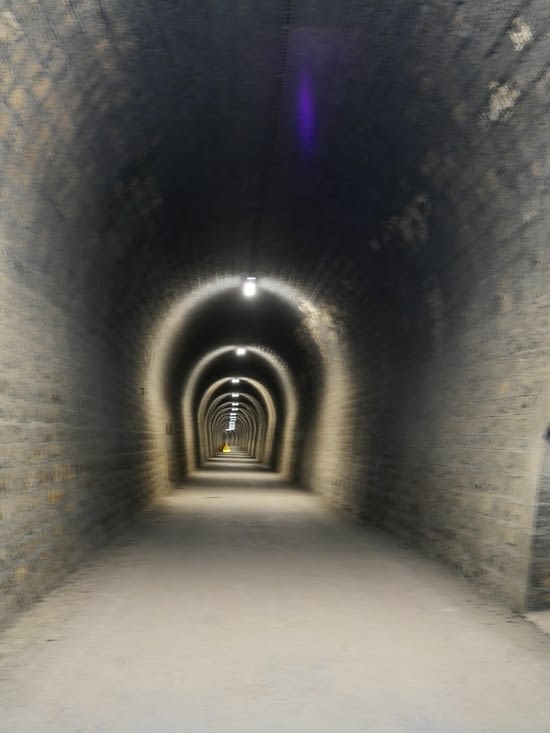 Le tunnel de la Diane long de 889 mètres