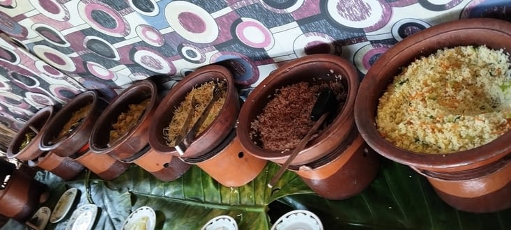 Buffet rice and curry