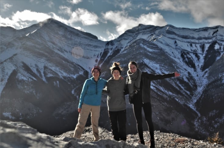 Les trois mousquetaires au sommet de la montagne :)