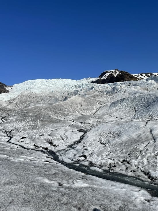 Le haut du glacier