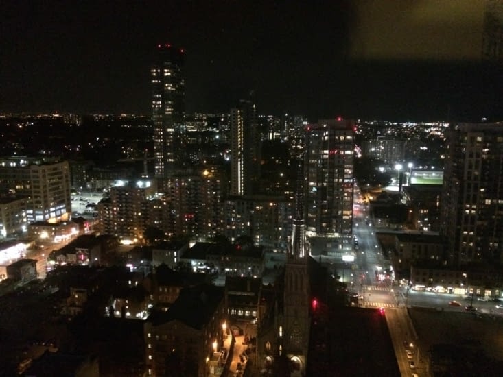 Vue depuis l'appartement au 31eme étage !