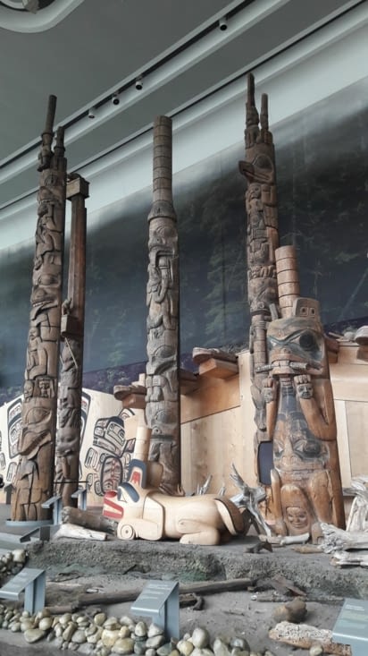 Totems provenants de divers villages