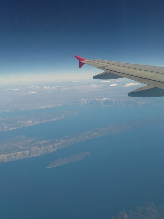 La côte croate vue d avion...