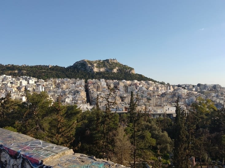 Une des vues depuis le mont Strefi