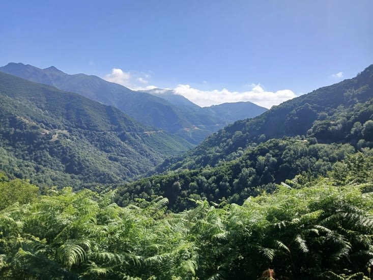 Vue sur notre route à venir, au loin...