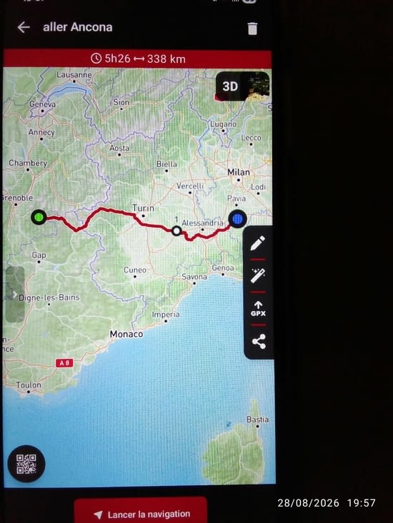 La route qu on aurait du suivre