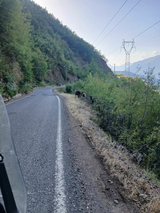 Largeur des routes parcourues...