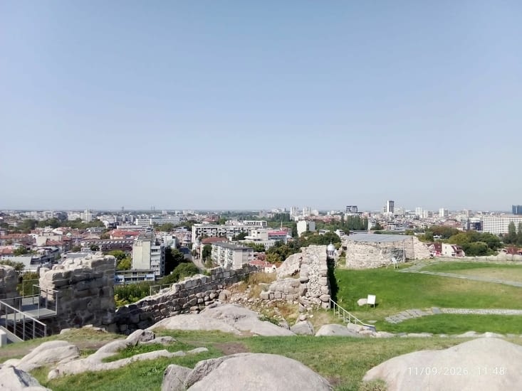 Plovdiv vue du haut de la vieille ville