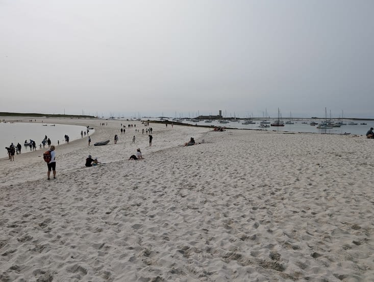 Tombolo vu depuis St-Nicolas