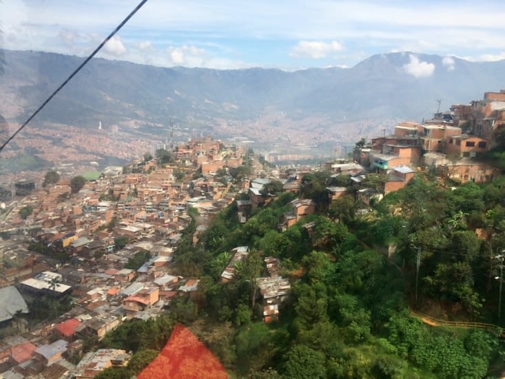 Medellin et ses quartier se pauvres