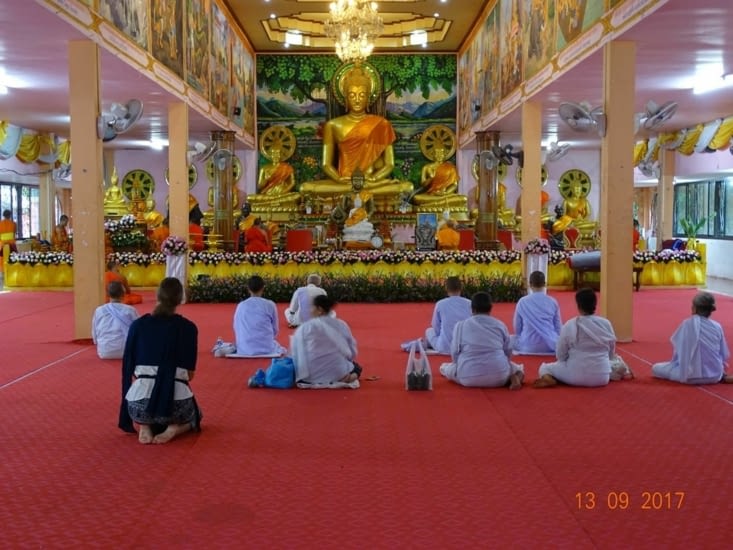 Soirée méditation au temple