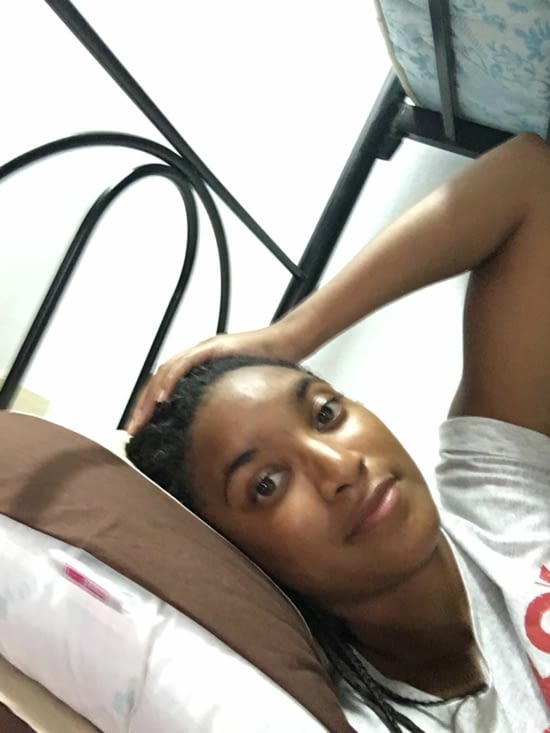 ...coincée au lit avec la Dengue !! 