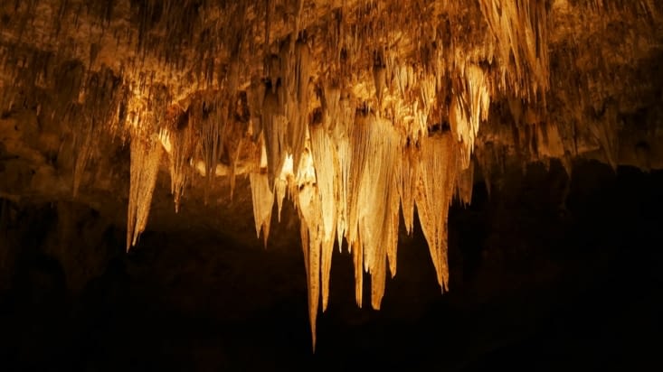 Des superbes stalactites