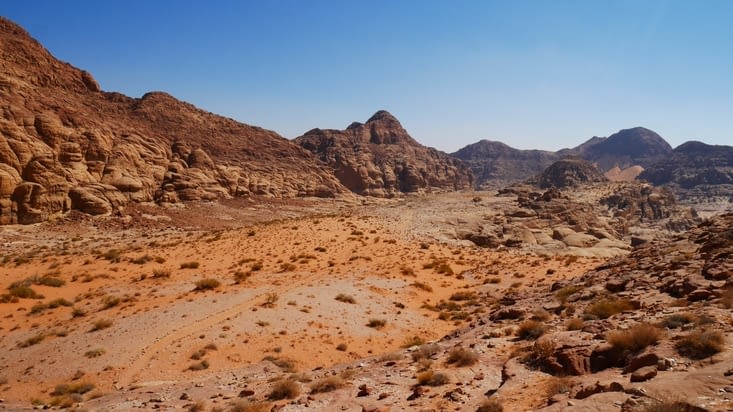 Le sud du Wadi Rum