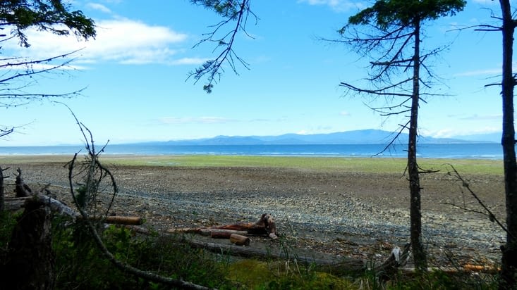 La vue de notre premier camping
