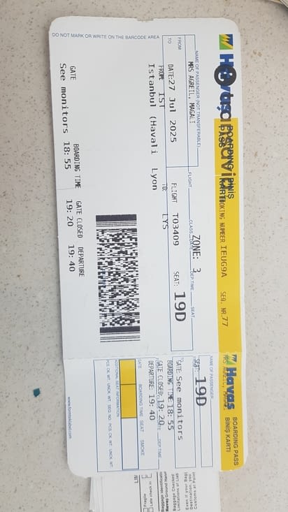 un billet d'avion bien mérité