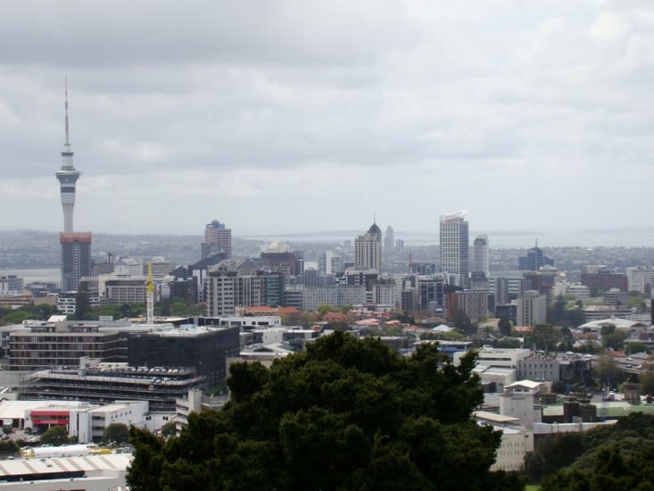 Vue panoramique sur Auckland
