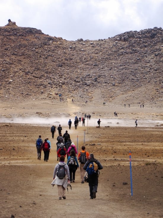 Marcheurs du Tongariro