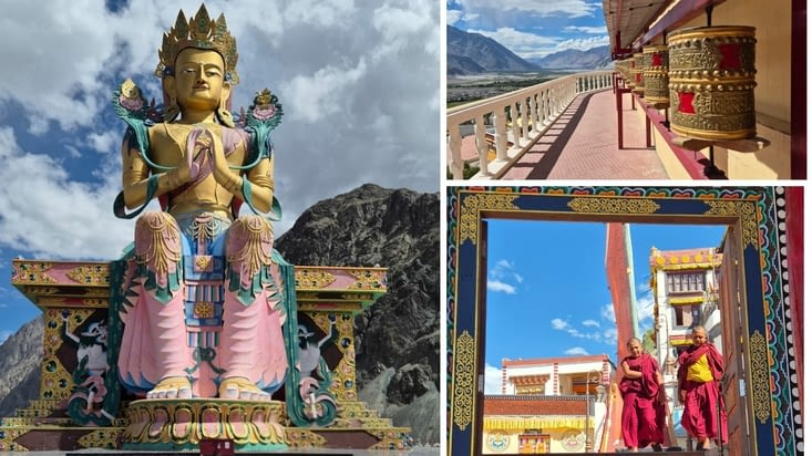 Maiterya Buddha Statue à Diskit