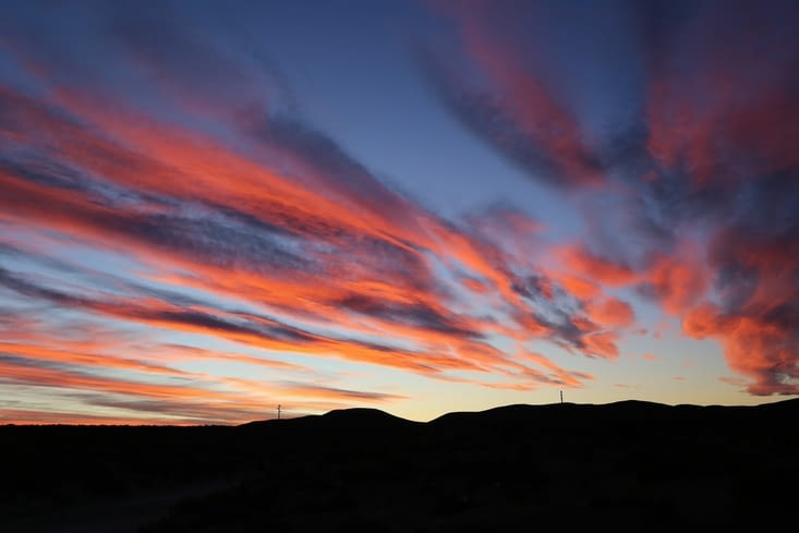 Un des nombreux couchers de soleil
