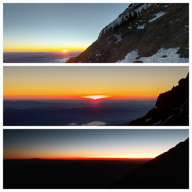 Lever de soleil à 3600 m