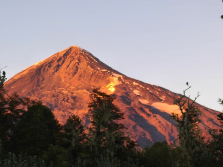 Lever de soleil depuis le bas