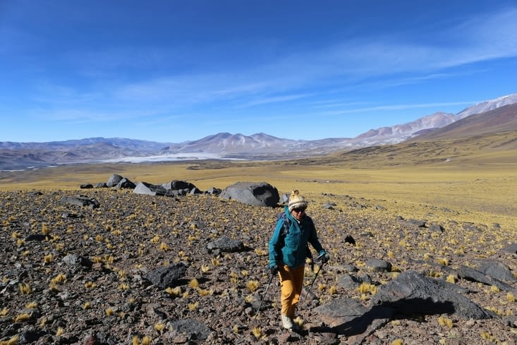 Sabrina dans son challenge du Mt Blanc local !