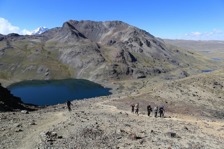 Montée panoramique au Paso Chakoti, 5152m.