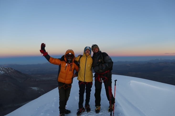 Eloy le guide, Andrea et Johanna.