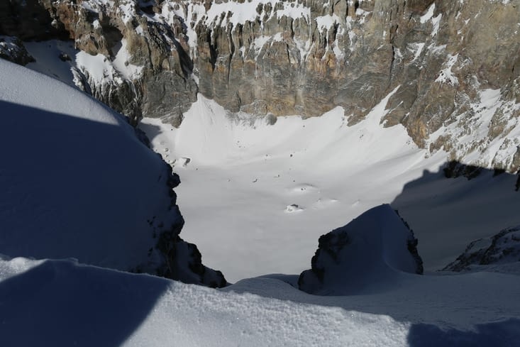 Le cratère du Parinacota, bien profond !