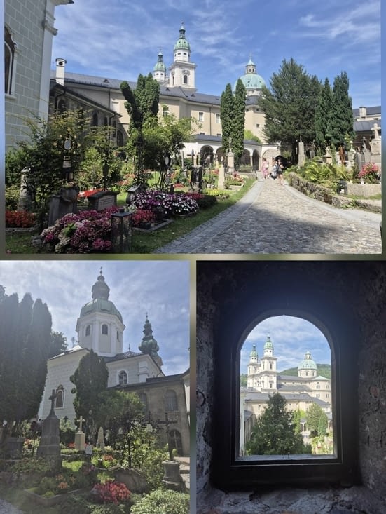 Cimetière de l'abbaye avec ses catacombes (perchés et sans crâne 🤣🤣🤣)
