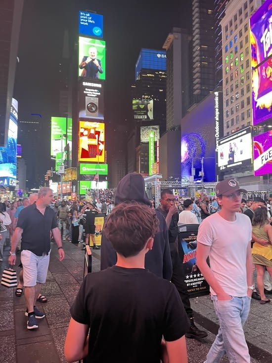 La soirée à Times square