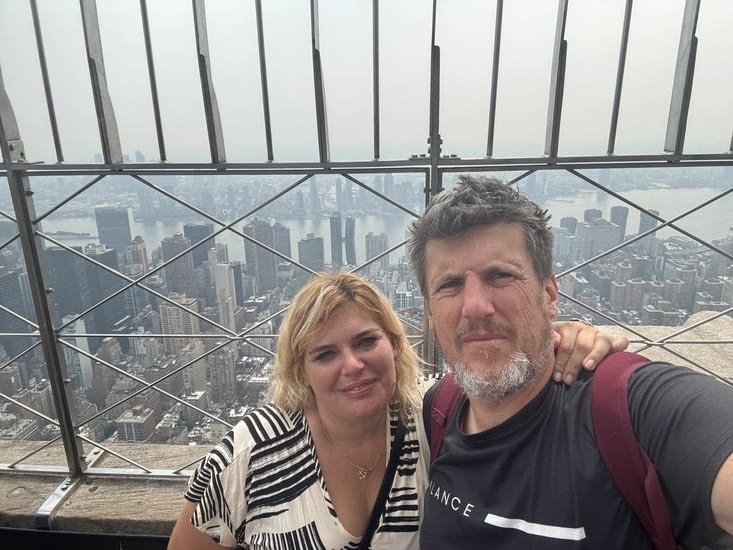 Belle vue mais un peu de voile nuageux