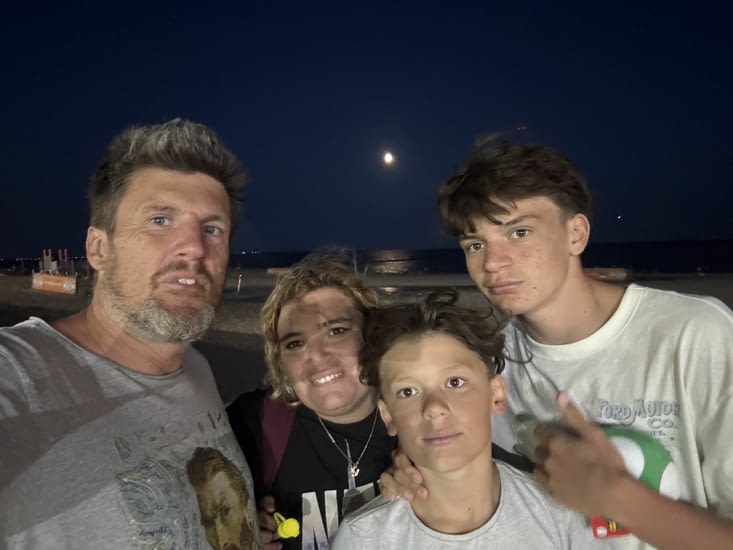 Coucher de soleil sur la plage