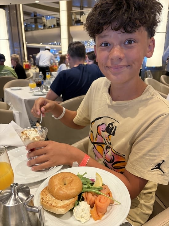 Saumon au petit dej pour mister Salmon comme dit le serveur