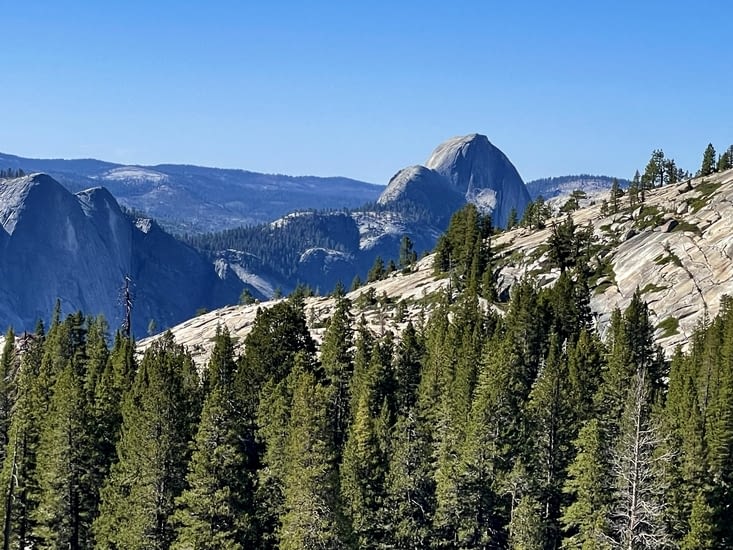 Le Half Dome vue de dos