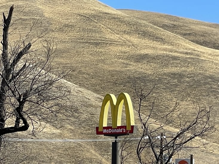 Le ciel bleu, les collines or, la Main de l’homme.