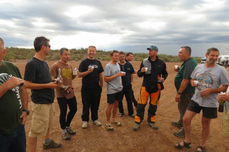Des moments parfois très difficiles, tradition américaines obliges (C'est du Whisky à la cannelle offert par Scott à 9H du matin!)