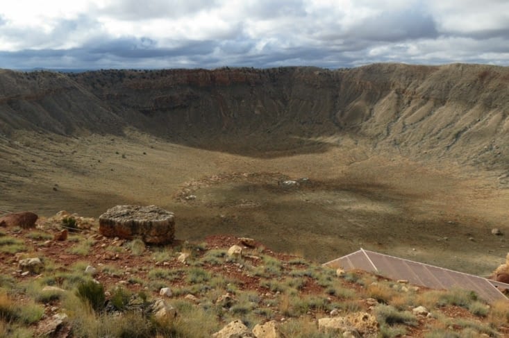 Les autres ont pu visiter Météor Crater, un immense trou créé par un cailloux de 50m de diamètre tombé du ciel il y a 50 000 ans.
