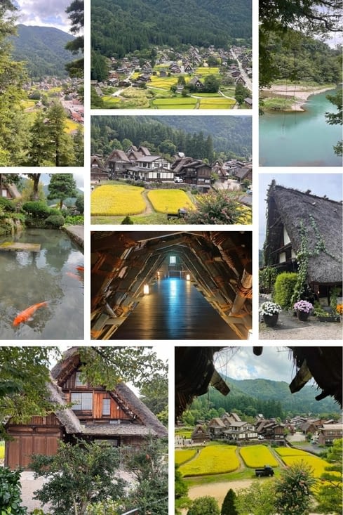 Village traditionnel des Alpes japonaises