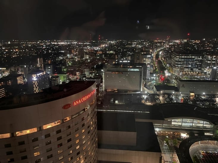 Vue depuis l'hôtel de Kanazawa