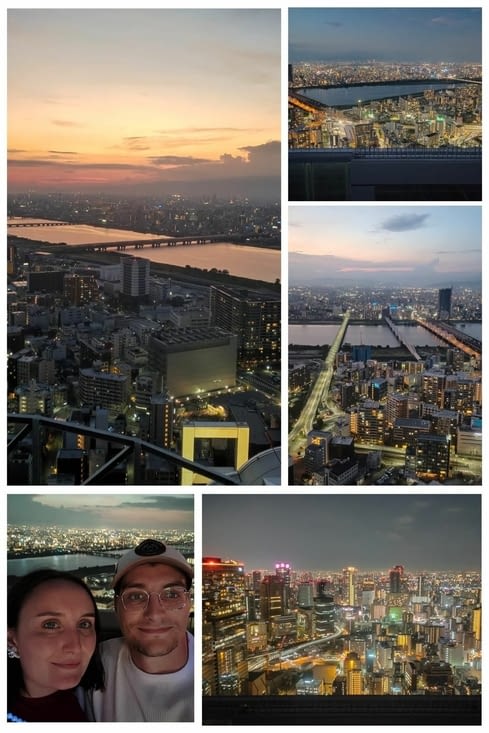 Coucher de soleil depuis Umeda Sky Building