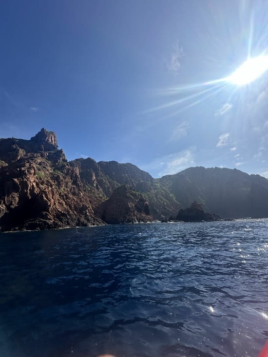 Vue sur la réserve naturelle de Scandola