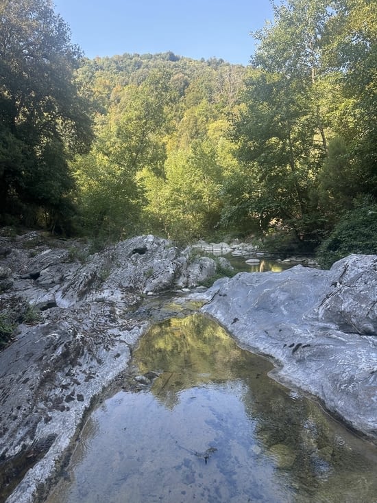 Piscines naturelles sur le sentier