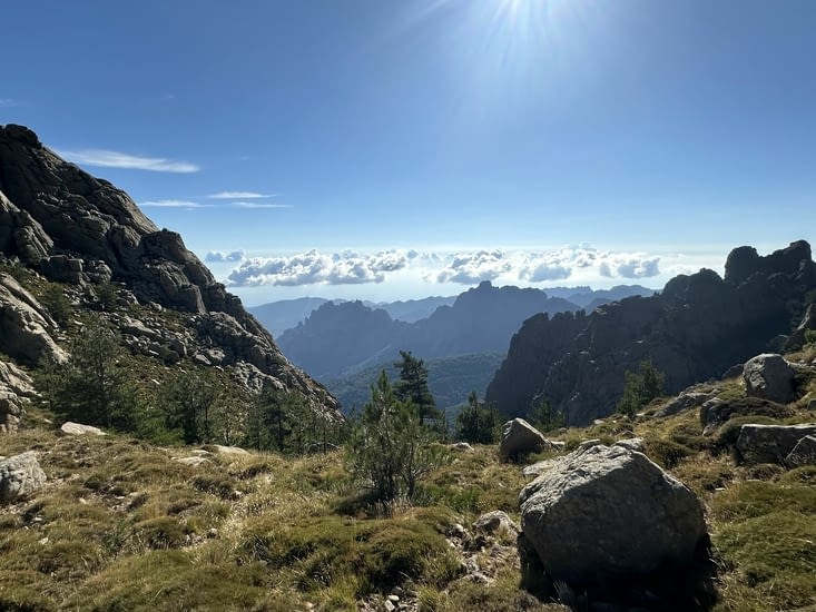 Vue sur le sentier des aiguilles