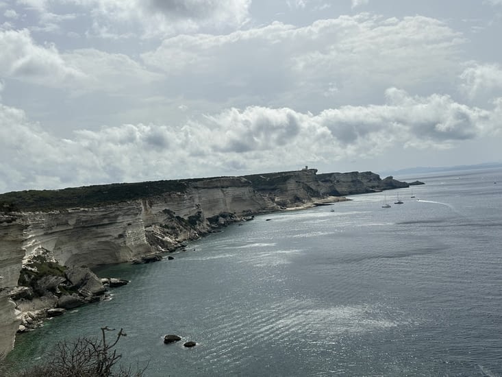 Vue des bouches de Bonifaccio