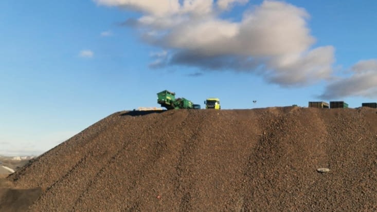 Les séquelles des mines de fer autour de Kiruna