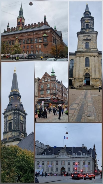 Les vieux bâtiments de Copenhague