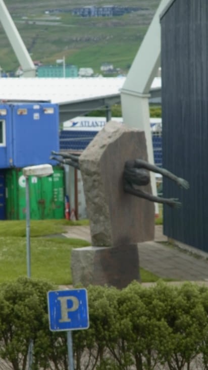 L'humain marteau piqueur à Torshavn